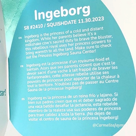 INGEBORG 🐮 Mint Chocolate Milkshake Cow Crossover Original Squishmallow NWT - Picture 4 of 8
